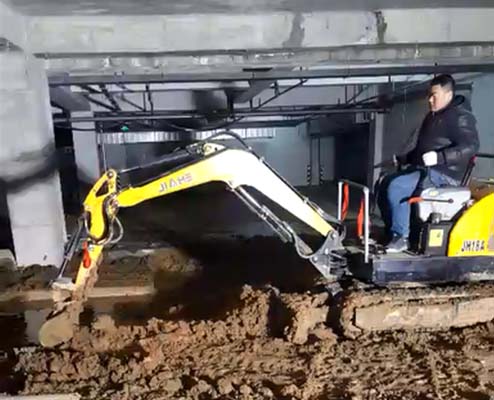 嘉和JH18一機(jī)多用，小挖機(jī)，大能量，狹小環(huán)境中地下室的好幫手